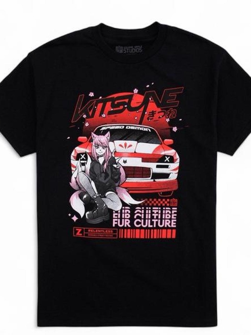 Fur Culture Car T-Shirt By Square Apple Studios Size M BNWT